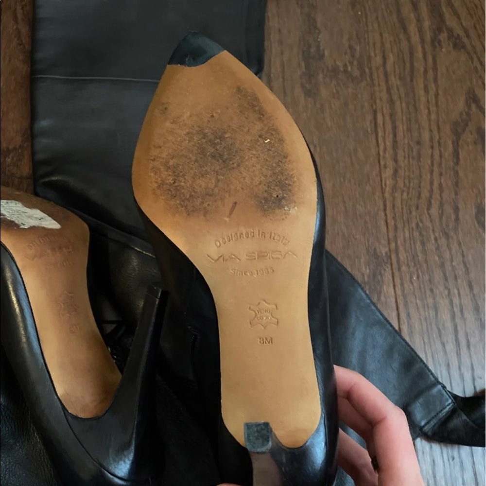 Via spega real Italian stiletto boots - Picture 3 of 6